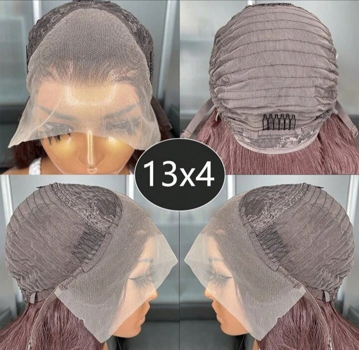 Long Body Wave Glueless Kanekalon Wig(human blend) (22 inch)