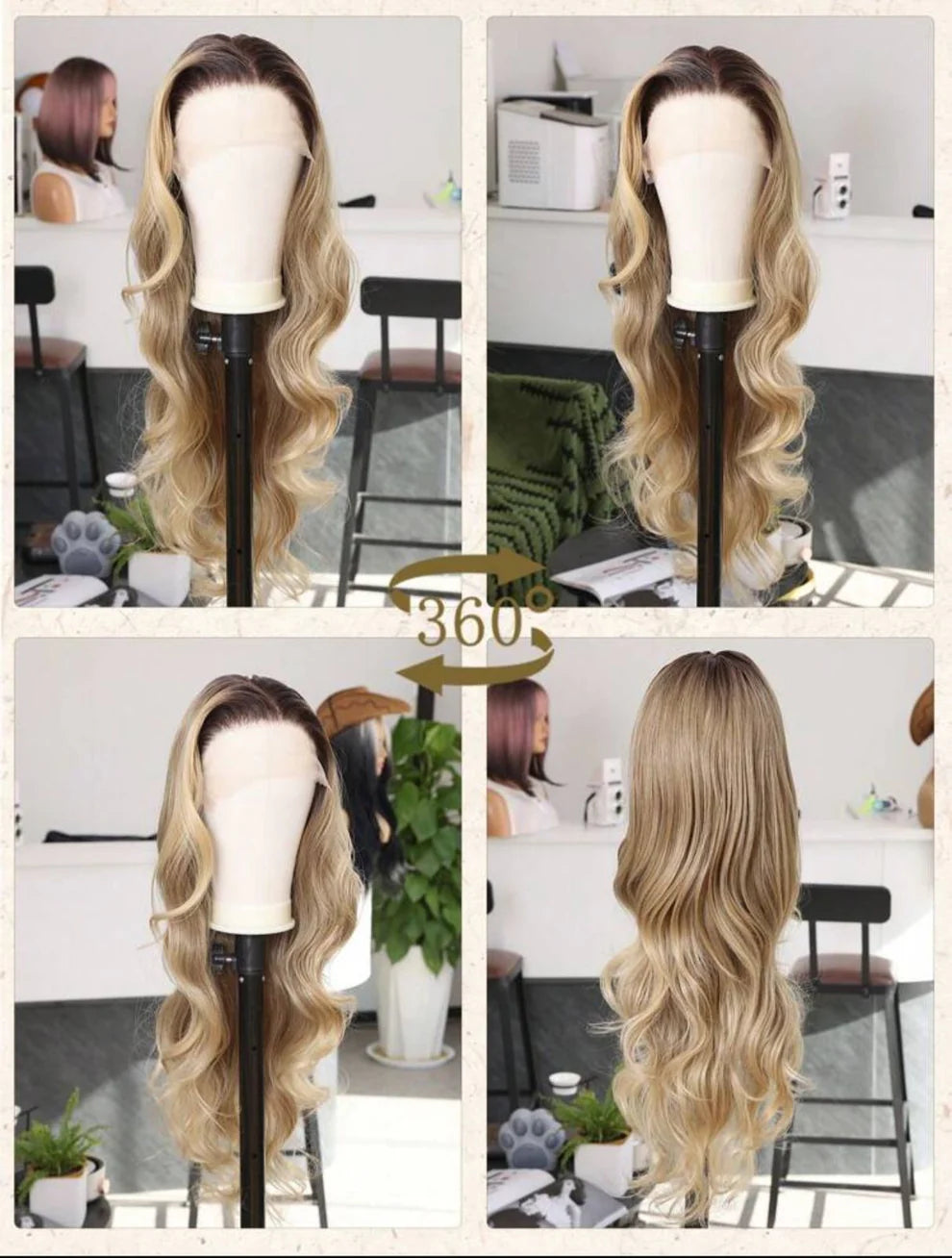 Beyonce Bombshell Wig(human blend) 30 inch