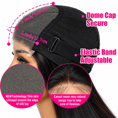 Luxury Straight 5×5 Glueless Lace Wig