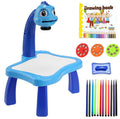 24 Patterns Projector Painting Desk Toy - Blue